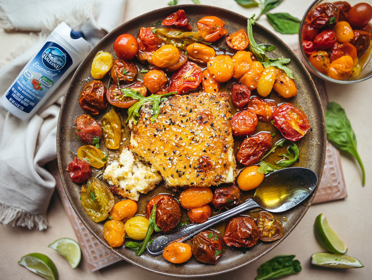 Pan-Fried Feta with Herb Honey Recipe