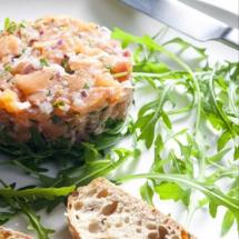 Tartare de saumon à la Fleur de sel