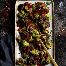 Pan Seared Balsamic Glazed Brussels Sprouts recipe by le Saunier de camargue