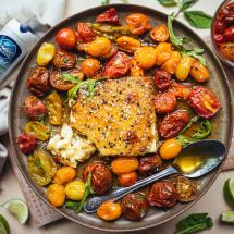 Pan-Fried Feta with Herb Honey Recipe